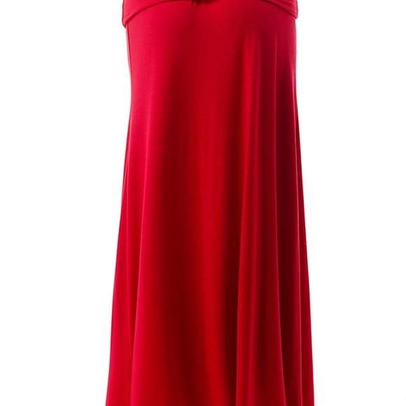 Red Maxi Skirt Summer & Fall | MADE IN USA - Picture 4 of 5